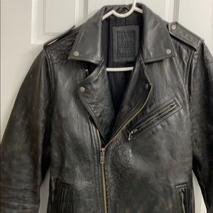 All Saints Leather Biker Jacket